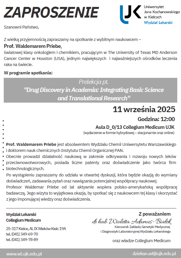 Zaproszenie na prelekcję 11.09.2025