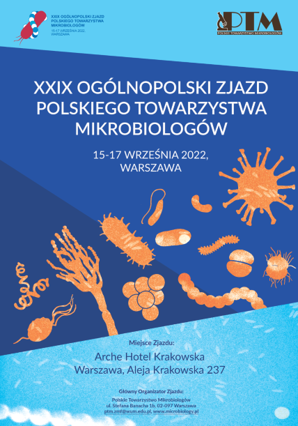 Plakat XXIX Zjazdu Mikrobiologów 2022
