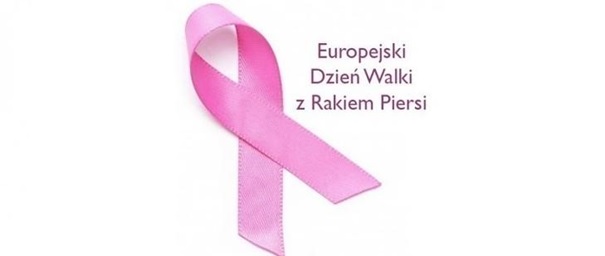 napis europejski dzien walki z rakiem i fioletowa wstążka